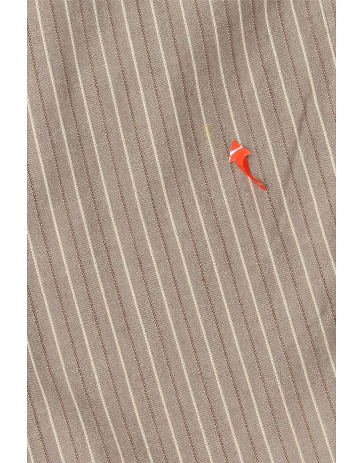 Spodnie damskie DOCKERS Capri US 10 Large W30 L22 Szara bawełna w paski