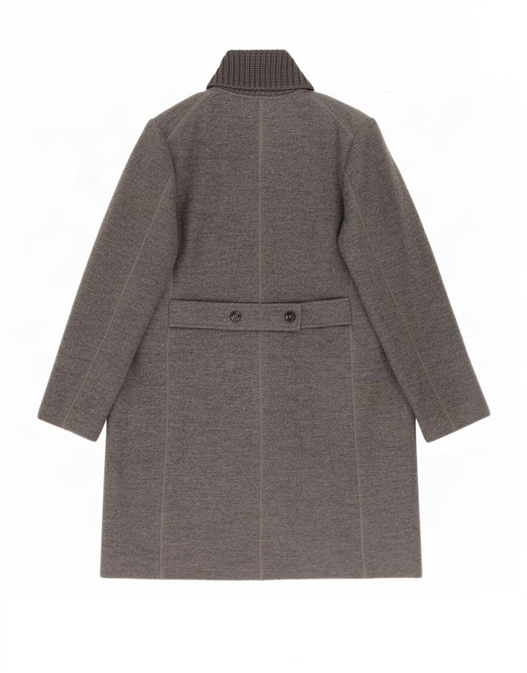 Płaszcz damski Fay UK 18 XL, szara, dziewicza wełna