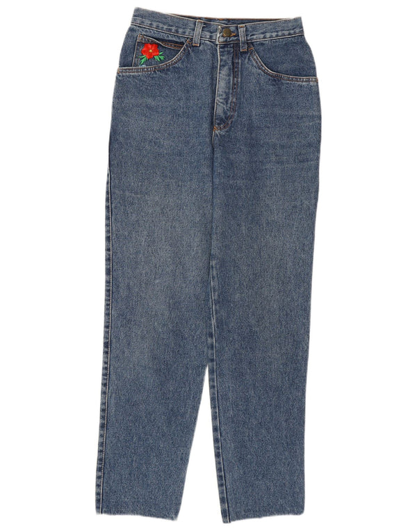 STEFANEL Damskie jeansy z wysokim stanem IT 44 Medium W26 L27 Niebieskie bawełniane