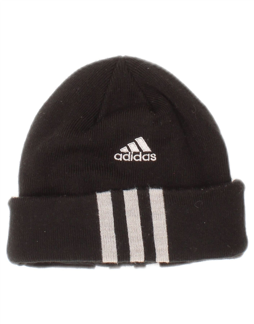 Czapka chłopięca Adidas Beanie w jednym rozmiarze, czarna, poliestrowa w paski