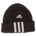 Czapka chłopięca Adidas Beanie w jednym rozmiarze, czarna, poliestrowa w paski