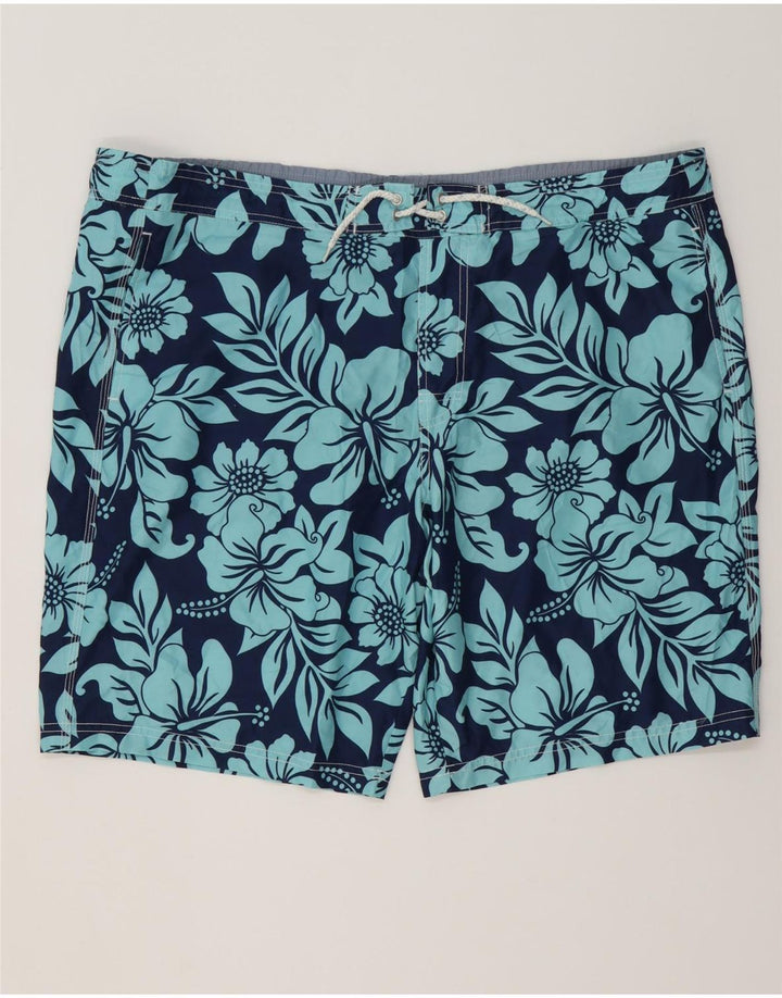 Męskie spodenki kąpielowe MARKS & SPENCER 2XL Granatowy, kwiatowy poliester