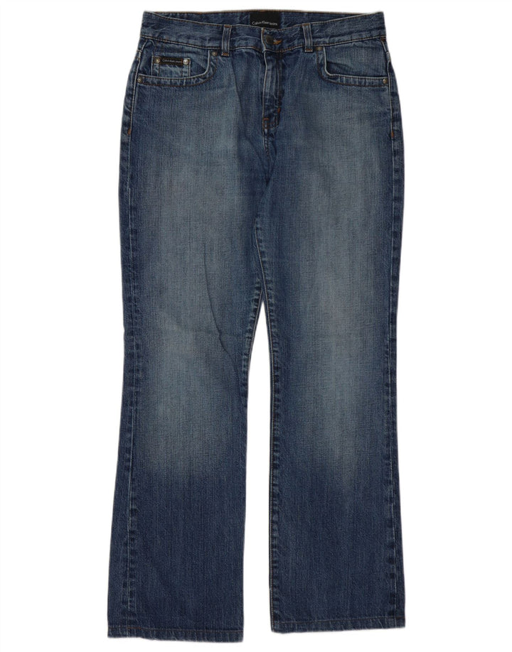 Damskie jeansy Calvin Klein Bootcut W31 L30 Niebieskie bawełniane