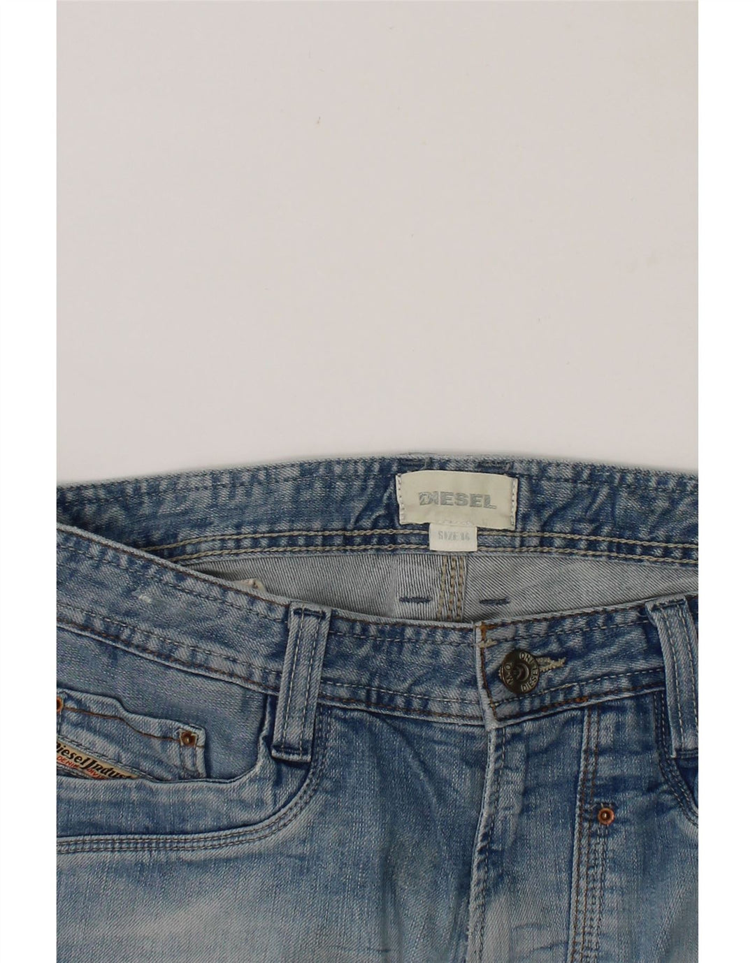 DIESEL Boys Denim Shorts 13-14 Years W28  Blue Cotton Vintage Diesel and Second-Hand Diesel from Messina Hembry 