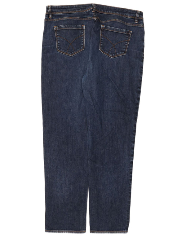 Crew Clothing Damskie wąskie dżinsy UK 16 duże W36 L28 Niebieska bawełna