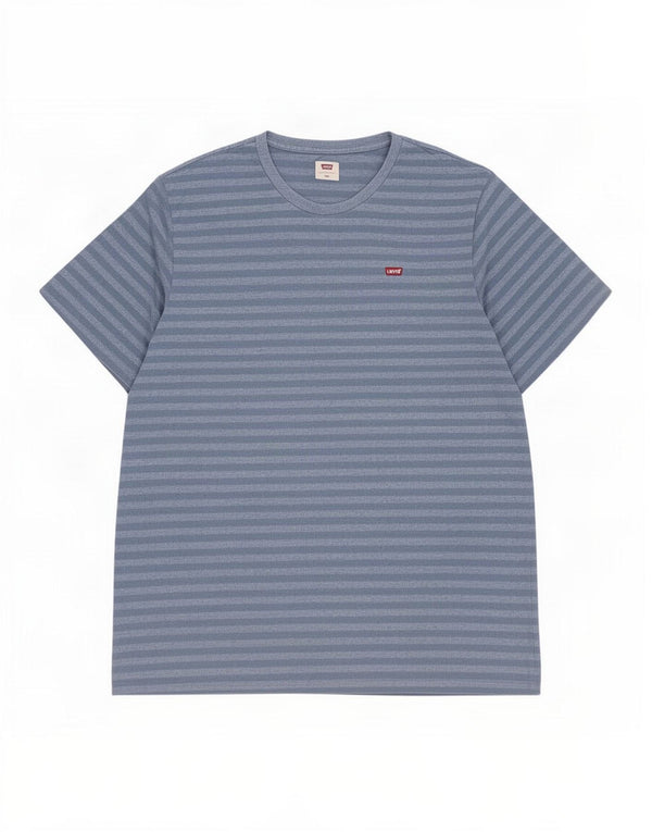 T-shirt męski Levi's Top 2XL Niebieski, bawełniany w prążki