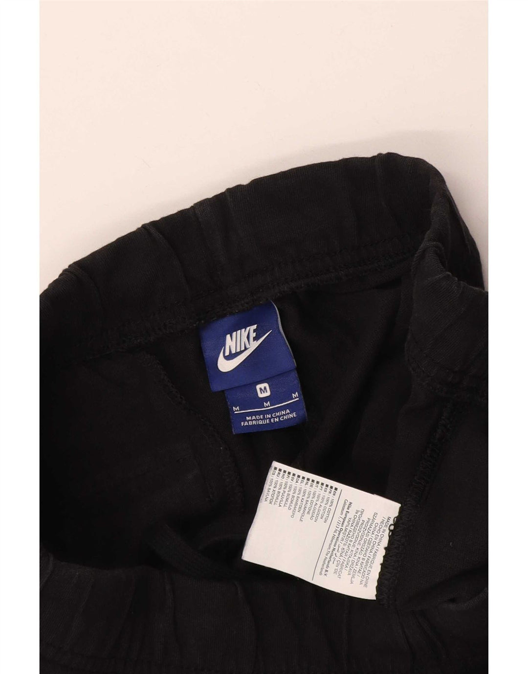 Męskie spodenki sportowe Nike, średniej wielkości, czarne, bawełniane