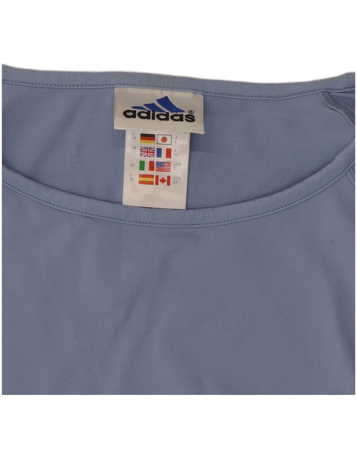 Damska koszulka Adidas Crop Top UK 10 Small Blue Polyester