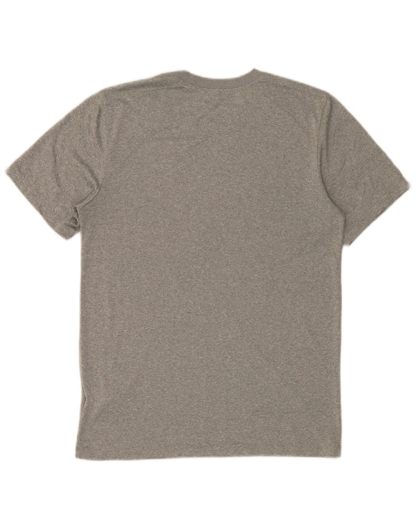 Męski T-shirt Nike Dri Fit, mały, szary, nakrapiany poliester