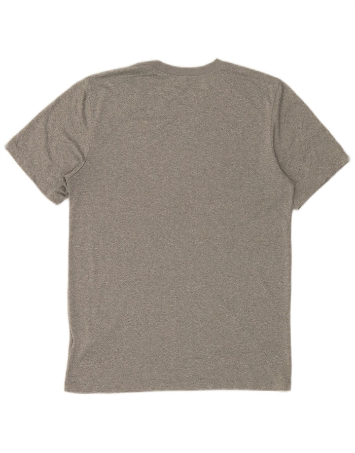 Męski T-shirt Nike Dri Fit, mały, szary, nakrapiany poliester