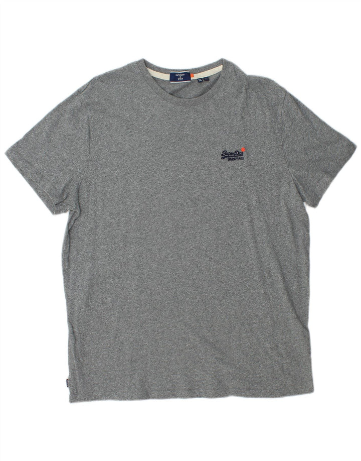 T-shirt męski Superdry 2XL Szara bawełna w plamki