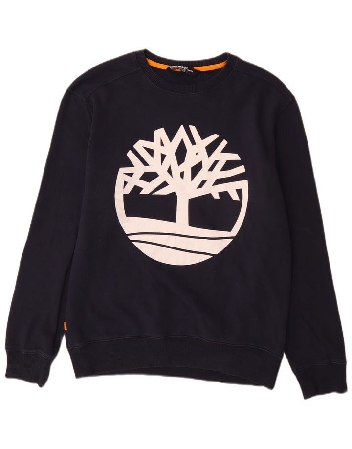 Męska bluza Timberland z grafiką o regularnym kroju, średni granat