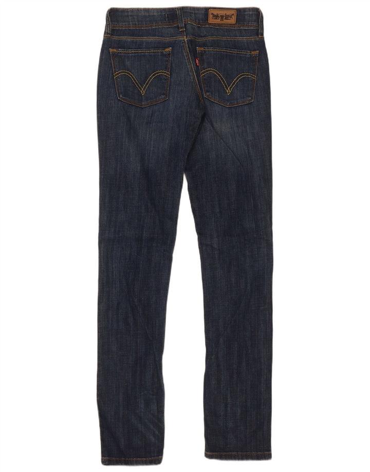 Damskie jeansy Levi's 571 Slim W28 L34 Granatowa bawełna