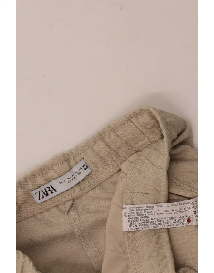 Męskie spodenki codzienne Zara, małe W27, beżowy poliester