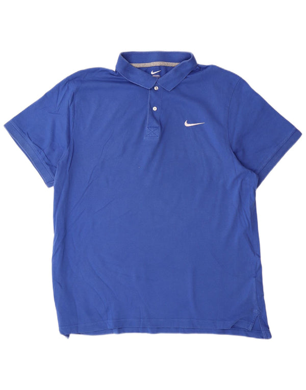 Męska koszulka polo NIKE XL, niebieska, bawełniana
