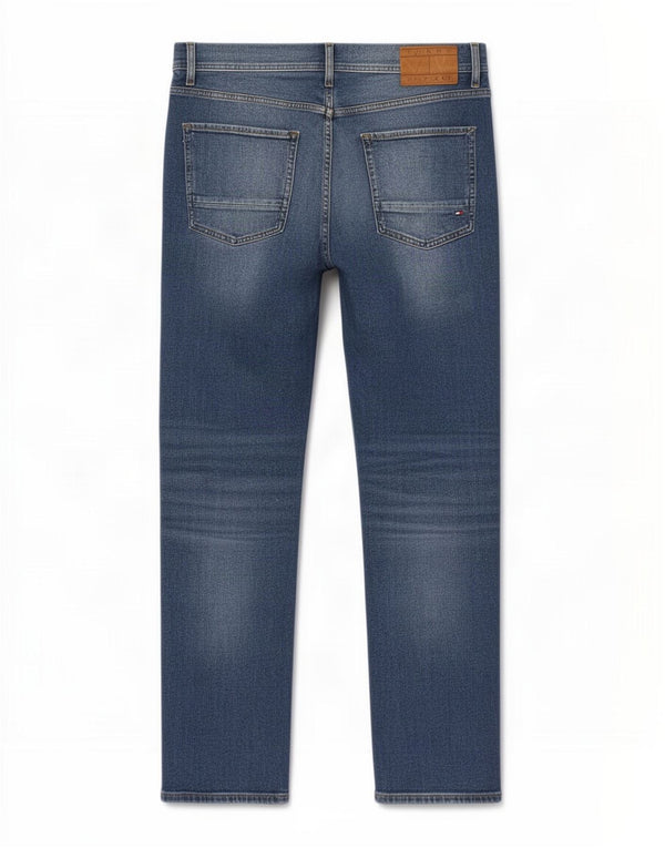 Męskie dżinsy Denton Straight Jeansy Tommy Hilfiger W36 L32 Niebieskie bawełniane