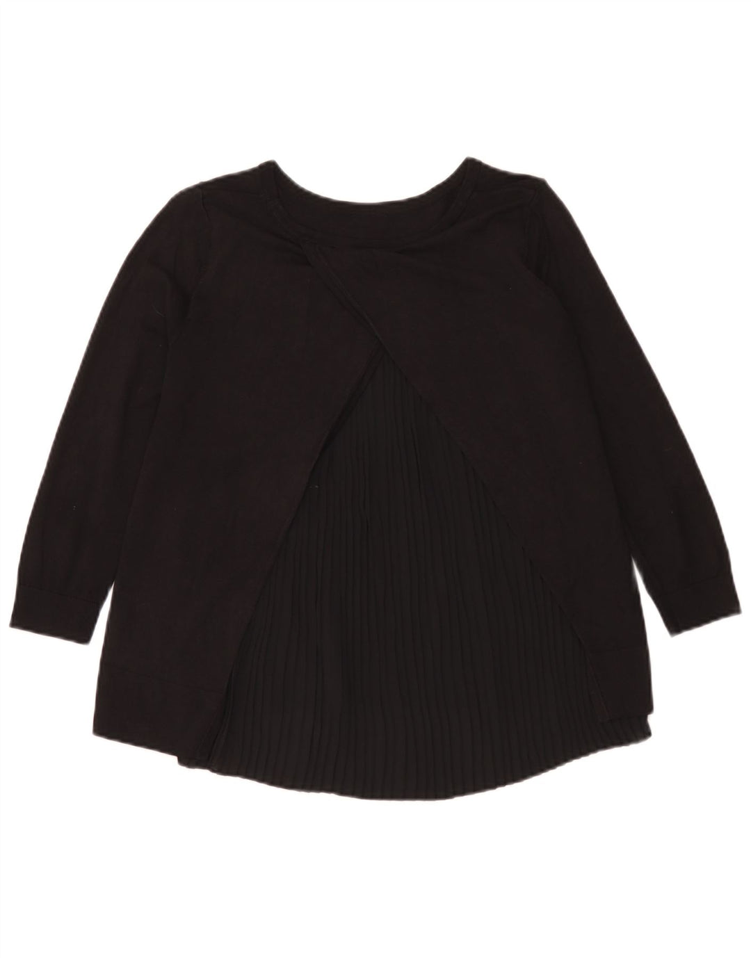 Damski top oversize Hobbs z rękawem 3/4, UK 6 XS, czarny modal
