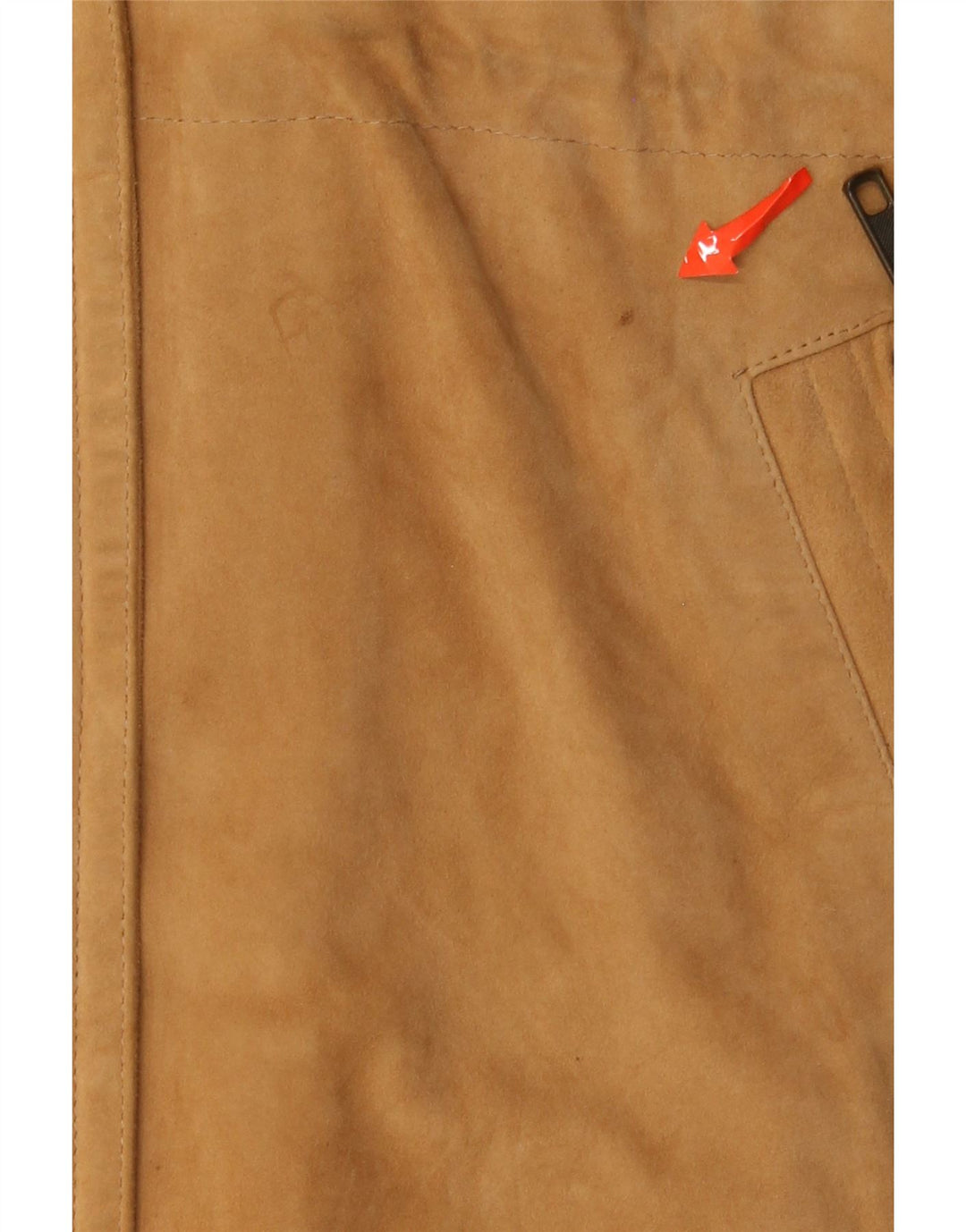 Vintage damski płaszcz zamszowy oversize EU 38 średniobrązowa skóra