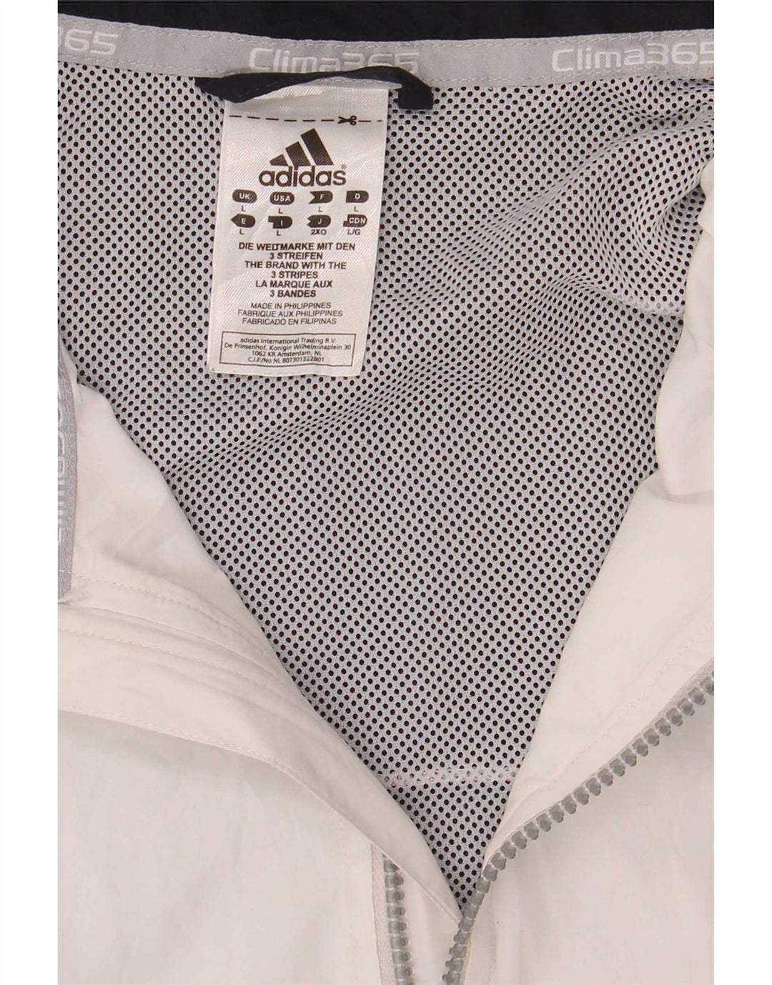 Adidas Męska kurtka dresowa Climacool, duża, granatowa, z blokami kolorów