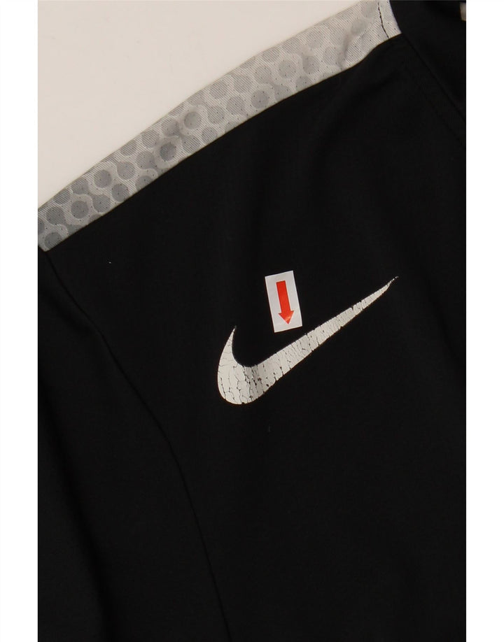 Męski T-shirt NIKE Dri Fit UK 39/41 Średni czarny poliester w cętki