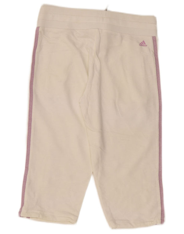 Damskie spodenki sportowe Adidas Graphic Bermuda UK 8 Small White Cotton