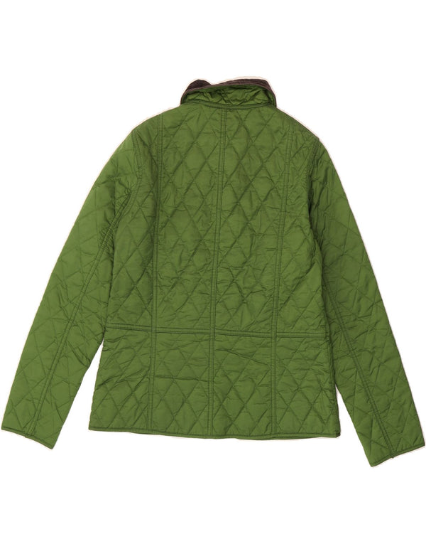 BARBOUR Womens Quilted Jacket UK 10 Small  Green Polyamide
