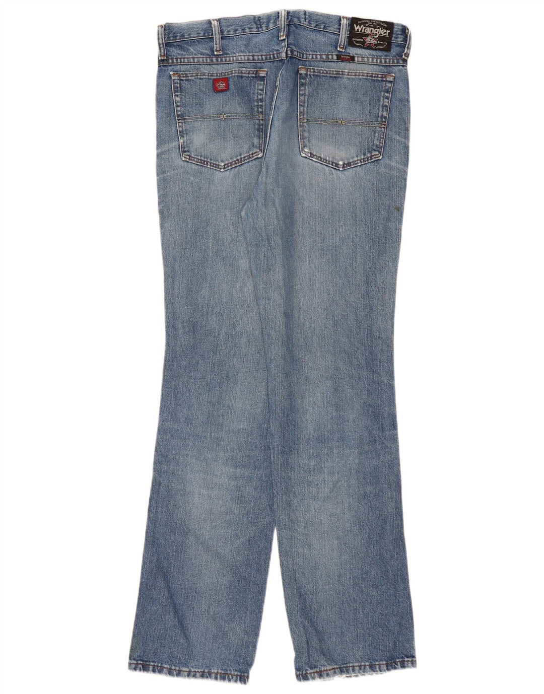 WRANGLER Męskie proste dżinsy W36 L34 Niebieskie, bawełniane