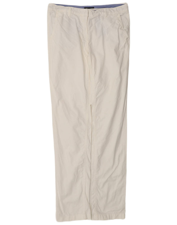 Damskie proste spodnie chino Tommy Hilfiger US 8 Medium W30 L33 białe