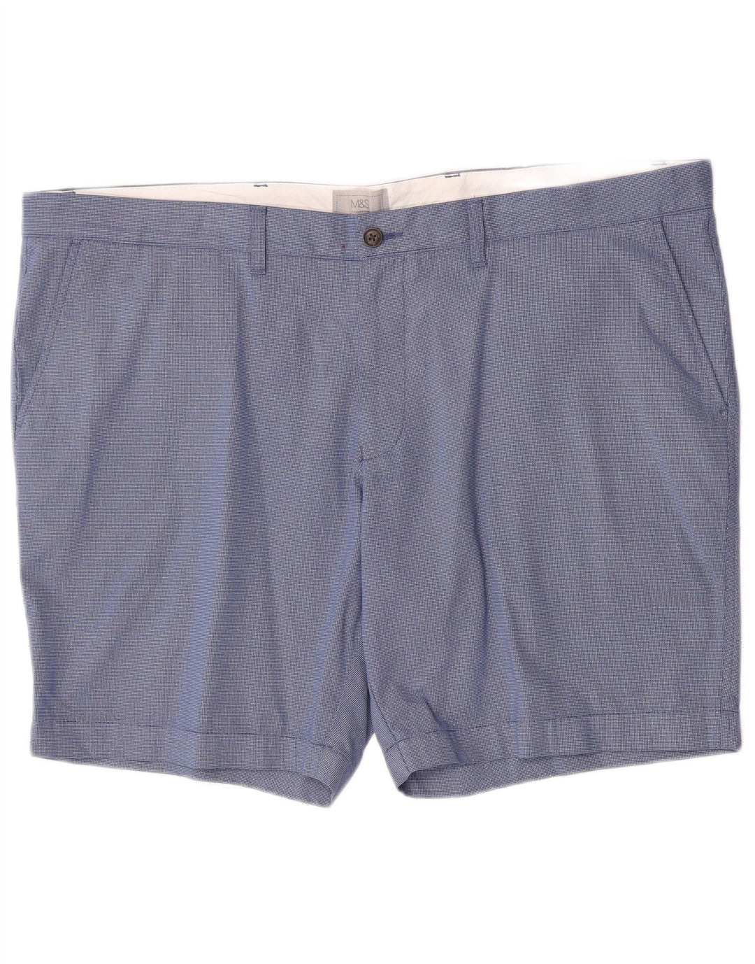 Marks & Spencer Męskie spodenki Chino W44 2XL Niebieskie, bawełniane