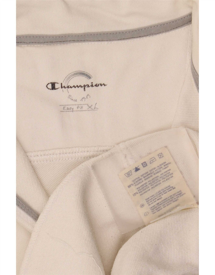 Męska kurtka dresowa Champion Easy Fit XL, biała, bawełniana