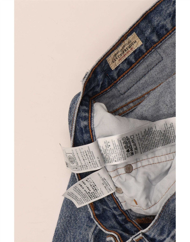 Damskie dżinsy Levi's 501 Straight W26 L26 Niebieskie bawełniane