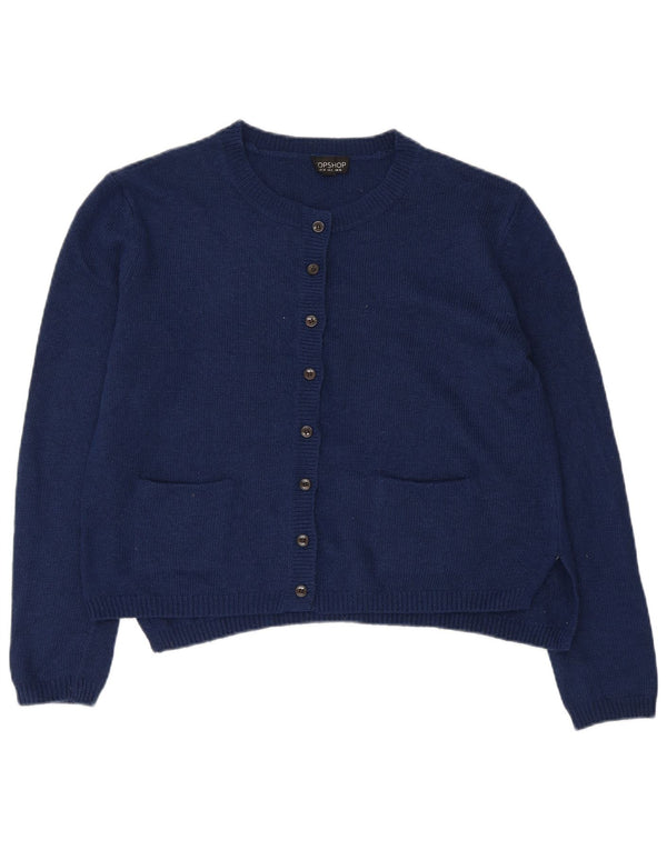 Damski sweter oversize Topshop UK 10, mały, granatowy, akrylowy