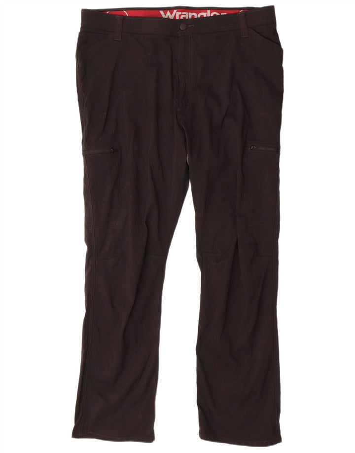 Damskie spodnie cargo WRANGLER W42 L30 z czarnego nylonu