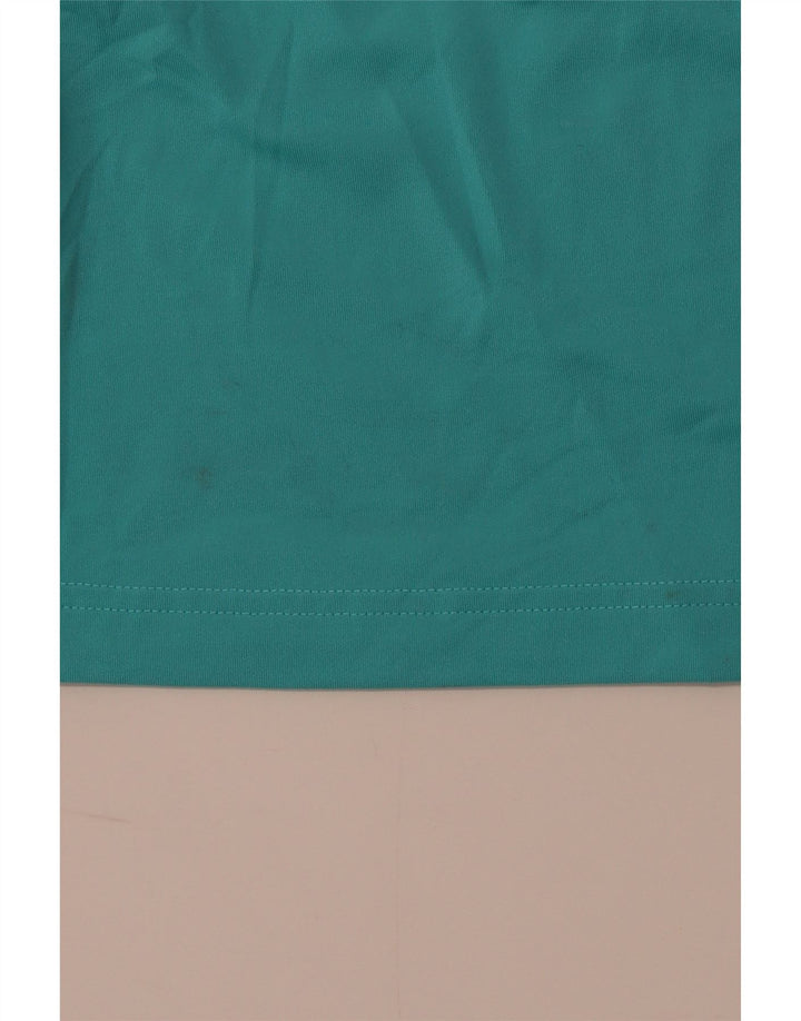 T-shirt damski FILA Top UK 8, mały, turkusowy poliester