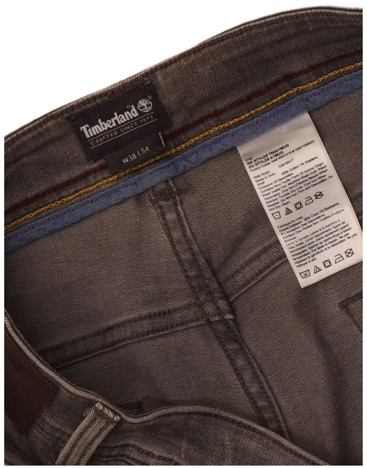 Męskie zwężane dżinsy Timberland W38 L30 Szara bawełna