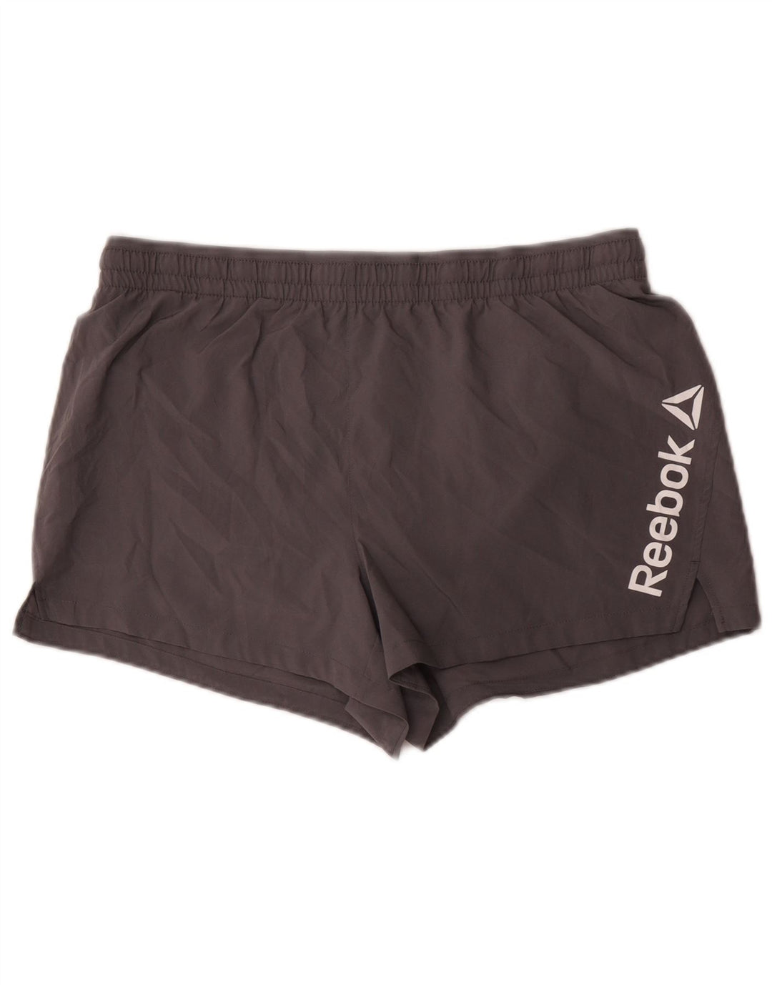 Męskie spodenki sportowe Reebok z grafiką, duże, szare, z poliestru