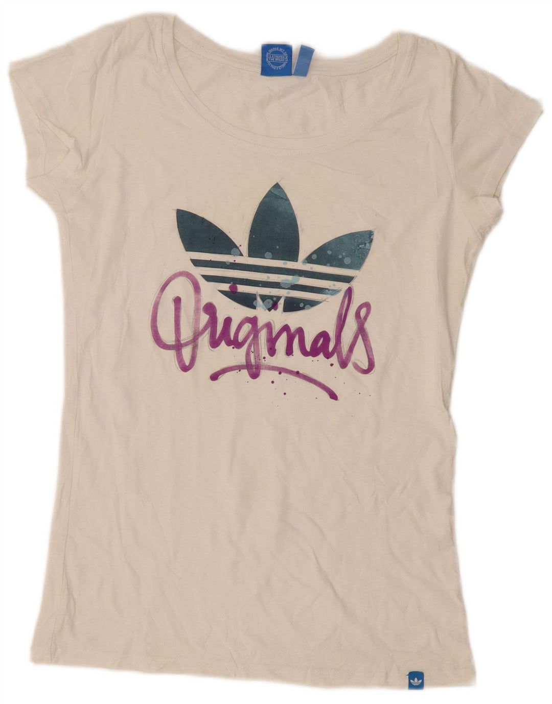 Damska koszulka graficzna Adidas Top UK 12 Medium White