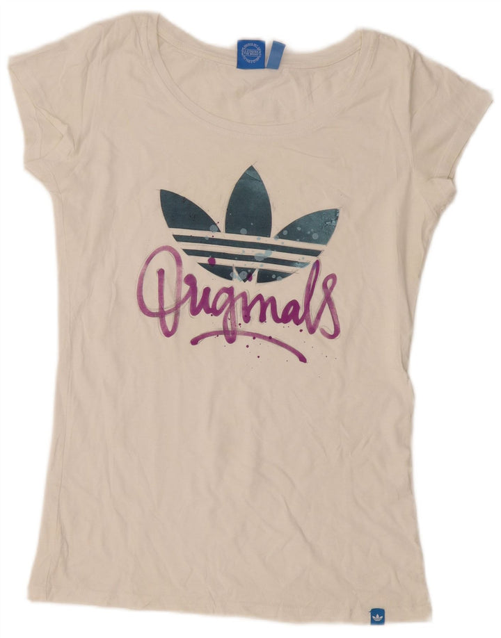 Damska koszulka graficzna Adidas Top UK 12 Medium White