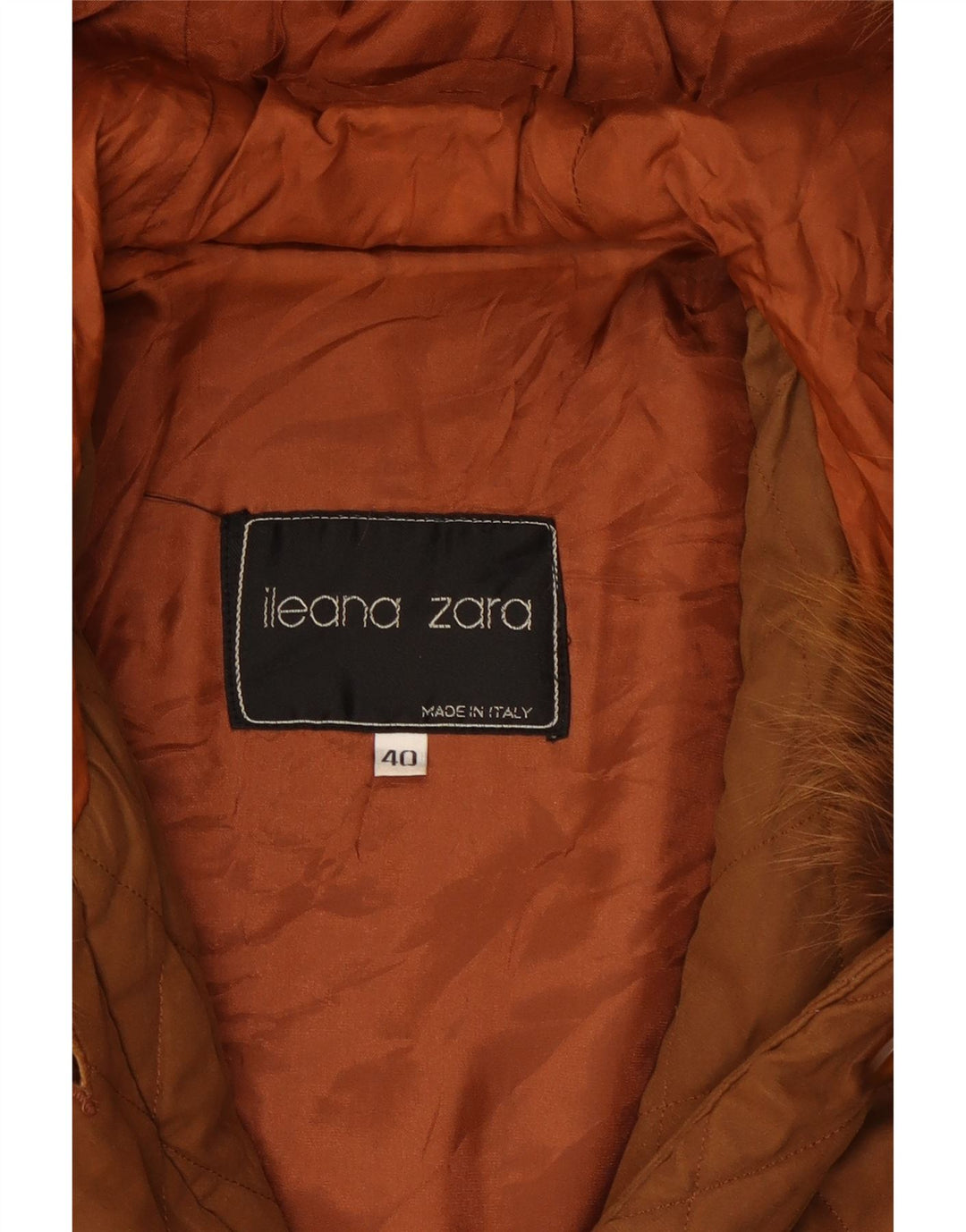 Ileana Zara Damska pikowana kurtka oversize z kapturem IT 40 Small Brown