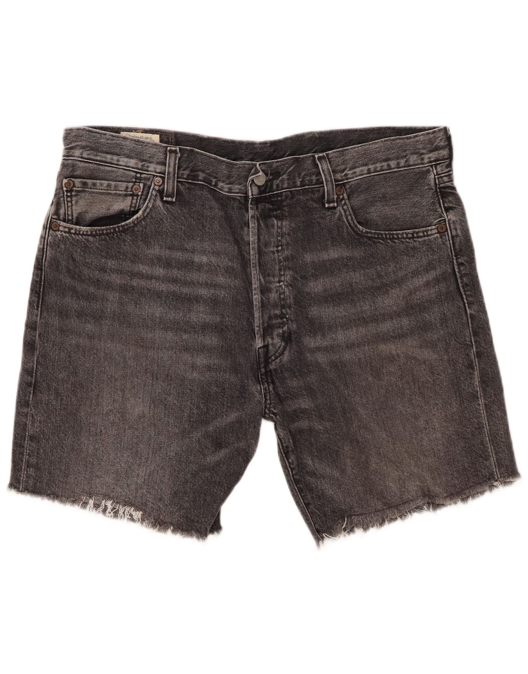 Męskie spodenki jeansowe Levi's 501 W36, duże, szare, bawełniane