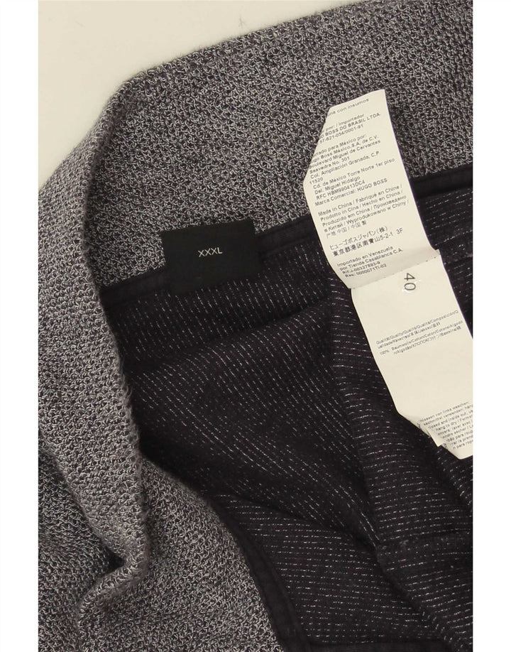Męska kurtka dresowa Hugo Boss 3XL, granatowa, bawełniana