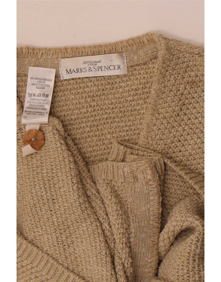 Marks & Spencer Męski sweter bez rękawów St. Michael w kolorze średniego beżu