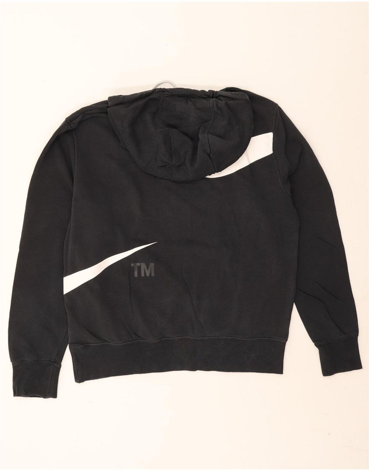 Męski sweter z kapturem Nike z grafiką, średni czarny, bawełniany