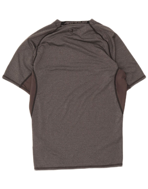 Damska koszulka Under Armour Heat Gear Top UK 14, duża, szara, z blokami kolorów