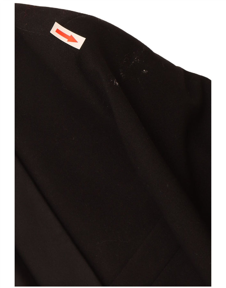 Vintage męska marynarka zapinana na 1 guzik EU 50, duża czarna, nowa wełna