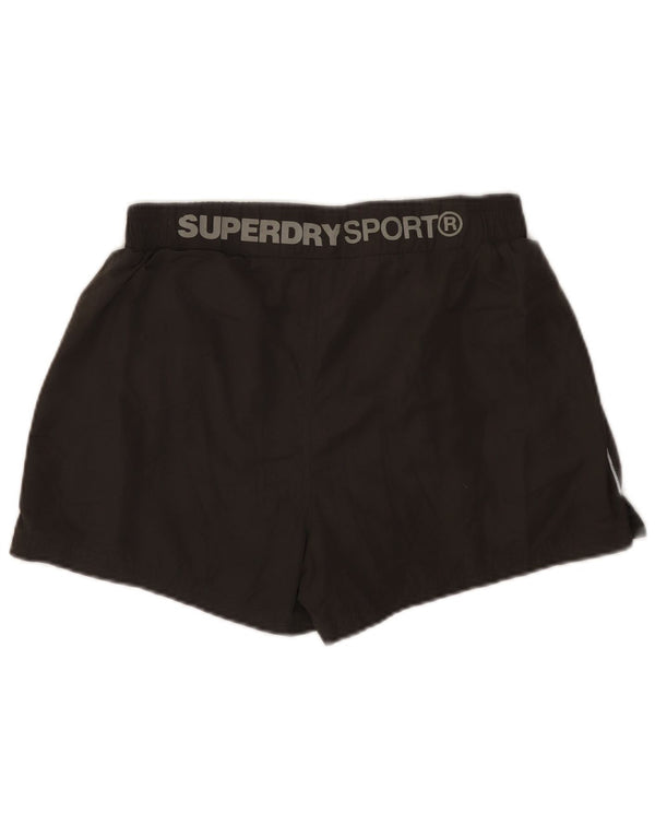 Damskie spodenki sportowe Superdry Graphic, średnio czarne