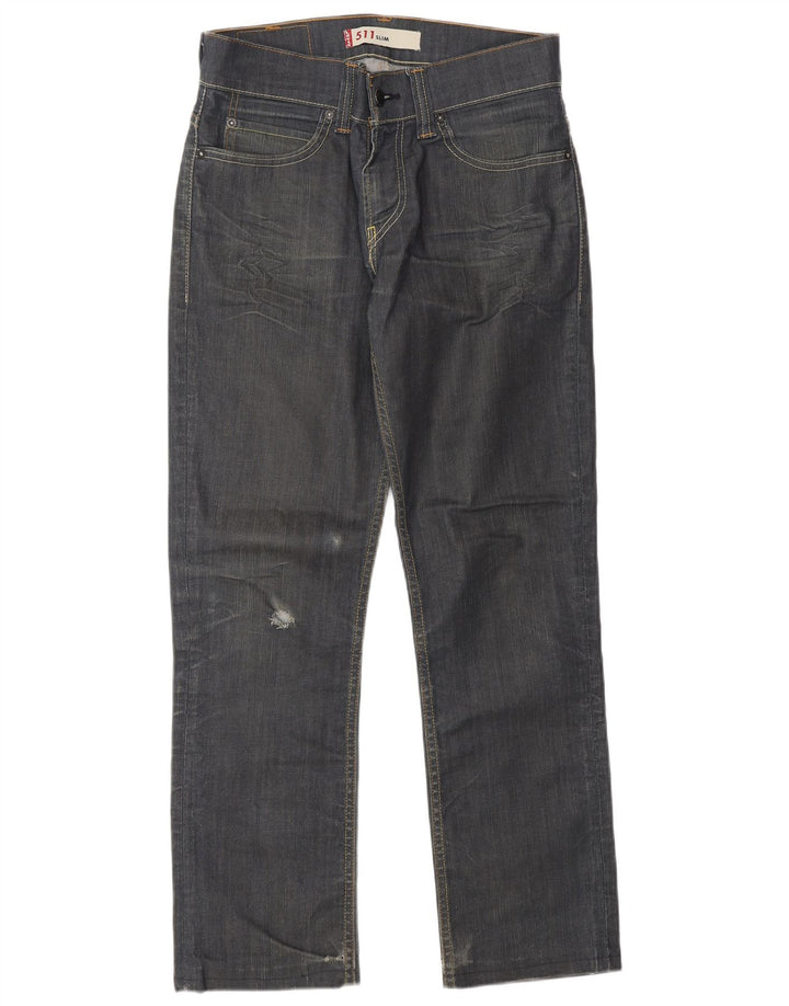 Męskie jeansy LEVI'S 511 Slim W31 L28 Granatowa bawełna