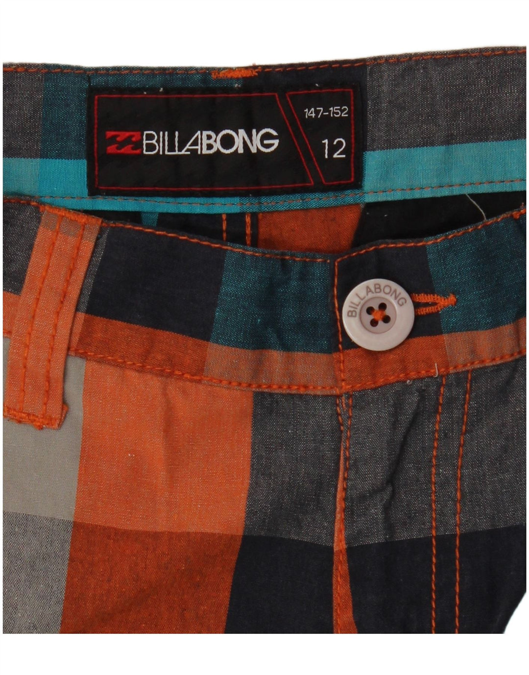 BILLABONG Boys Graphic Casual Shorts 11-12 Years W26  Multicoloured Check