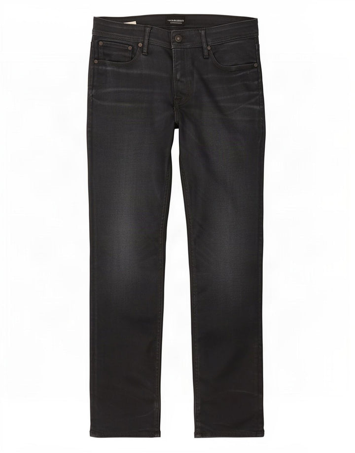 Męskie proste dżinsy Jack & Jones W32 L32 Granatowa bawełna