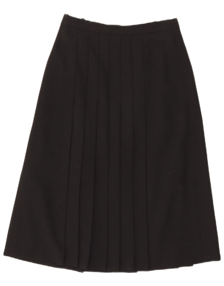 Del Mod Damska plisowana spódnica z wysokim stanem EU 38 Medium W27 Czarny poliester